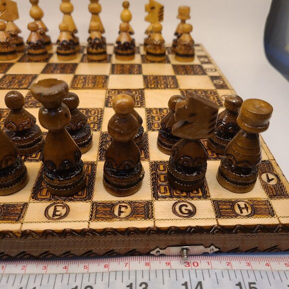 Vintage 1977 PTTK Nazwa Art Foto-Pam Chess Set - Picture 13 of 16